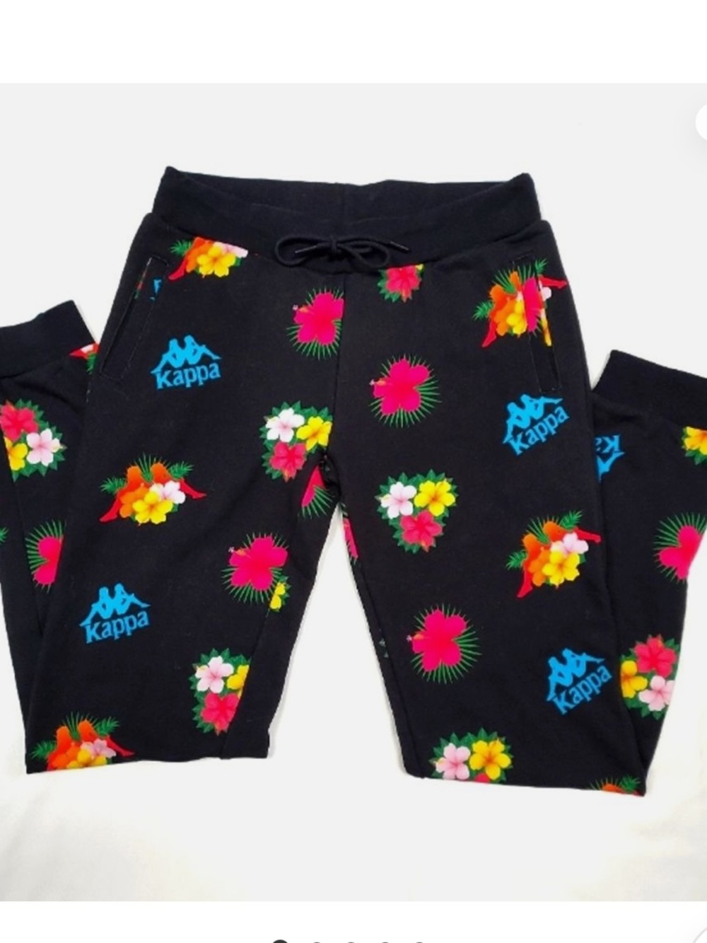 Nwot Kappa Medan Tropical Print Track Pants Sport Trousers. Size Large